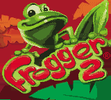 Frogger 2 title screen for GameBoy Color